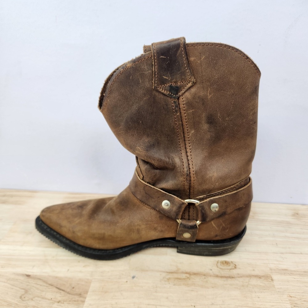 Harley Davidson Women's Western Cowboy Boots Size 8 1/2 Brown - Picture 5 of 10